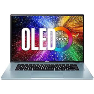 Acer Swift Go Ultra-Thin Laptop LPT 13th Gen Intel Core i5-1335U 10 Cores Upto 4.60GHz/8GB LPDDR5 RAM/512GB SSD/Intel Iris XE Graphics/14" 2.8K OLED DCI-P3 100% sRGB/FP/Backlit KB/Win11 Home Silver